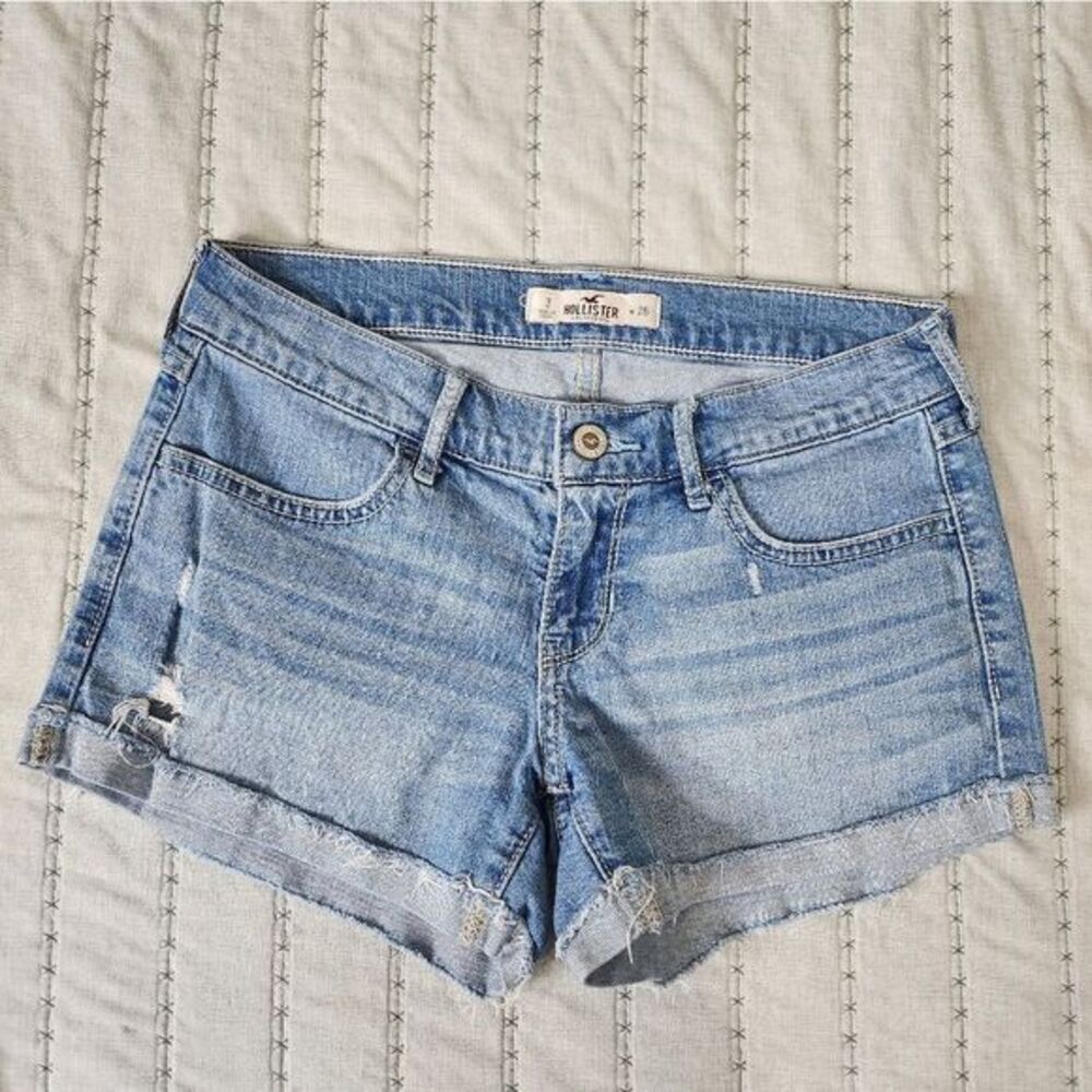 Hollister Womens Blue Short Shorts